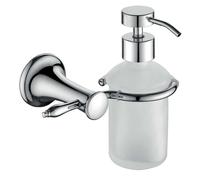 Novaservis Ferro Retro - Distributeur de savon avec support, verre dépoli / chrome ARE34