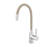 Novaservis Ferro - Robinetterie d’évier avec bec flexible, beige/chrome 70710,0BE