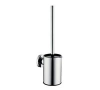 Novaservis Ferro Smile - Brosse WC murale avec support, acier inoxydable poli ASM14