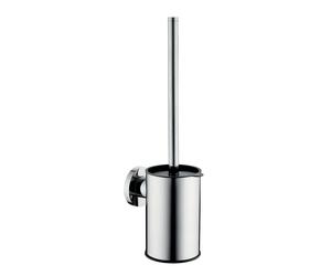 Novaservis Ferro Smile - Brosse WC murale avec support, acier inoxydable poli ASM14