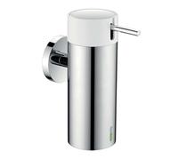 Novaservis Ferro Smile - Distributeur de savon avec support, acier inoxydable poli ASM34