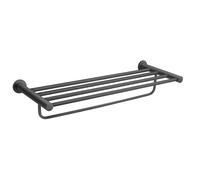 Novaservis Ferro Smile - Porte-serviette avec étagère, longueur 63 cm, gun metal ASM35GM