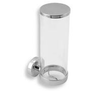 Novaservis Metalia 11 - Distributeur de tampons démaquillants, verre/chrome 0172,0