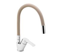 Novaservis Metalia 54 - Mitigeur d’évier avec bras flexible, beige/chrome 54014F,0BE