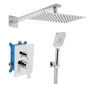 Novaservis Metalia 54 - Set de douche avec mitigeur encastré, corps d’encastrement, 30x20 cm, 3 jets, chrome SADA54051R,0
