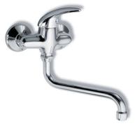 Novaservis Metalia 55 - Mélangeur lavabo mural 10 cm, chromé 55074/T,0