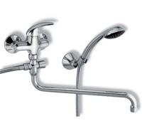 Novaservis Metalia 55 - Mitigeur de baignoire mural complet, levier médical, chrome 55071,0L