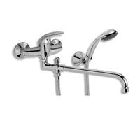 Novaservis Metalia 55 - Robinetterie de baignoire murale complète, chrome 55036,0