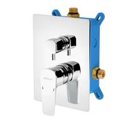 Novaservis Metalia 58 - Mitigeur encastré pour 2 appareils y compris le boîtier, chromé BOX58051R,0