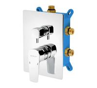 Novaservis Metalia 58 - Mitigeur encastré pour 3 appareils y compris le boîtier, chromé BOX58051RX,0