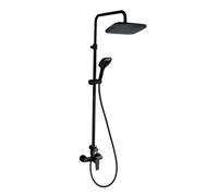 Novaservis Metalia 58 - Set de douche 23x23 cm, 3 jets, noir mat SET071/58,5