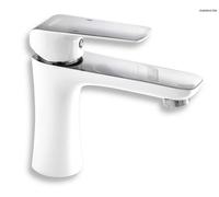 Novaservis Nobless Tina - Mitigeur de lavabo avec vidage, blanc/chrome 38003,1