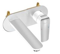 Novaservis Nobless Tina - Mitigeur de lavabo encastrable, blanc/chrome 38200,1