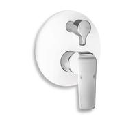 Novaservis Nobless Tina - Robinetterie de baignoire encastrée avec inverseur, blanc/chrome 38050R,1