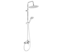 Novaservis Nobless Tina - Set de douche avec robinetterie, raccord de douche par le haut, chrome SET041/38,0