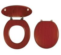 Novaservis Prestige - Abattant en bois plaqué, noyer lyre WC/ORECHLYRA