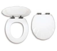 Novaservis Prestige - Abattant WC Lyra, MDF, blanc WC/SOFTMUSLELY