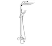 Novaservis - Set de douche avec robinetterie, raccord de douche par le haut, chrome SET069/36,0