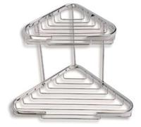 Novaservis - Tablette d'angle double combinée, chromée 6072,0