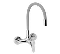 Novaservis Titania Iris New - Robinet d’évier avec bras flexible, gris argenté/chrome 94480,0S