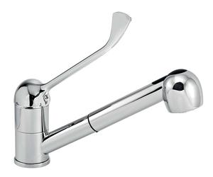 Novaservis Titania Lux - Mitigeur évier télescopique avec levier médical, chromé 91081L,0