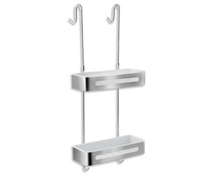 Novaservis Titania Yacore - Double étagère, inox brossé 65575,4