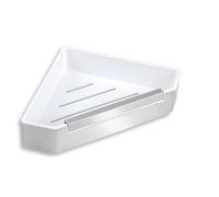 Novaservis Titania Yacore - Tablette de douche avec raclette pour cabine de douche, blanc/inox 65578,4