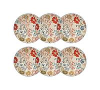 Novastyl Lot de 6 assiettes Calottes Jaipur 19 cm en grès lave-vaisselle