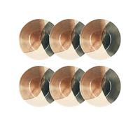 Novastyl Lot de 6 assiettes Creuses gaia 20 cm en grès lave-vaisselle