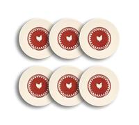 Novastyl Lot de 6 assiettes Creuses gallina 20 cm en grès lave-vaisselle