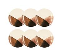 Novastyl Lot de 6 assiettes Desserts gaia 19 cm en grès lave-vaisselle