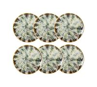 Novastyl Lot de 6 assiettes Desserts Maka 20 cm porcelaine lave-vaisselle