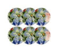 Novastyl Lot de 6 assiettes Plates Floralux 26 cm porcelaine lave-vaisselle