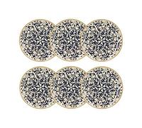 Novastyl Lot de 6 assiettes Plates Héra 27 cm en grès Décor Bleu
