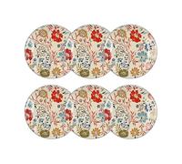 Novastyl Lot de 6 assiettes Plates Jaipur 27 cm en grès lave-vaisselle