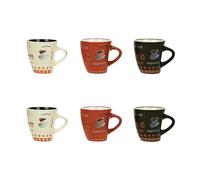 Novastyl Lot de 6 tasses Nova 15 rès 3 couleurs assorties résistant