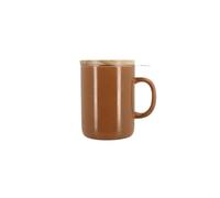 NOVASTYL - Tisanière anna 350ml en grès noisette couvercle en hevea - 3020351