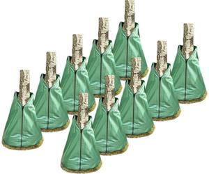 Novatool 10x sacs pour l'arrosage des arbres 75 litres Vert Sacs d'arrosage en PVC robuste Sacs pour l'arrosage des arbres Sacs pour l'eau Arbre