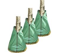 Novatool 3x sacs pour l'arrosage des arbres 75 litres Vert Sacs d'arrosage en PVC robuste Sacs pour l'arrosage des arbres Sacs pour l'eau Arbre