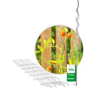 Novatool 50 tuteurs de tomates 110 cm 5 mm de diamètre Tuteurs de tomates en spirale galvanisés Tuteurs de tomates Aide à la croissance des fleurs Porte-plants