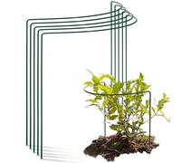 Novatool Lot de 5 Tuteurs d'arbustes - Semi-Circulaire - Vert - 50 x 40 cm