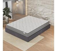 NOVEMBER Ensemble Matelas + lit Coffre - Matelas Mousse Mémoire de Forme d’épaisseur 22cm + Lit Coffre, Sommier à Lattes en Bois Flexible, Grand espaces de rangements (Gris, 160 x 200 cm)