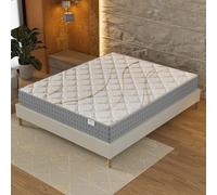 NOVEMBER- Matelas Essem 180x200cm - 25cm- Technologie Hybrid: Ressorts ensachés + Mousse HDensité - Soutien Tonique & indépendance de Couchage - Label SANITIZED(Anti bactérien/acarien)