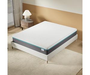 NOVEMBER- Matelas YPSILON « équilibré » 140x190cm - Technologie Hybride : Latex Naturel & Mémoire de Forme - Épaisseur 28cm - Soutien Tonique & RÉPARATEUR - Label sanitized(Anti bactérien/acarien)