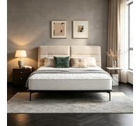 Novilla Matelas 1 Personne Hybride à Ressorts Ensachés 90x190x22 CM | Soutien Ergonomique, Améliore le Sommeil, Épouse les Courbes du Corps, Bords Renforcés, Fermeté Moyenne, Certifié Oeko-TEX