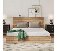Novilla Matelas en Mousse 140x200, Matelas Amovible à 7 Zones de Confort, Réversible Été/Hiver, Respirable, Hauteur 16 cm
