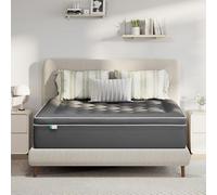 Novilla Surmatelas 160x200 cm Moelleux Nuage en Microfibre Respirant 3D | Forme Couvre Matelas en Microfibre avec 30cm Poche Extra Profonde, Gris foncé, Rafraîchissant et Respirant, épaisseur 3-5cm
