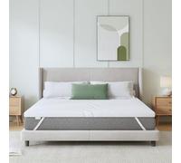 Novilla Surmatelas 160x200x5 cm, Mousse Mémoire Forme Gel, Housse Lavable | Surmatelas mousse à mémoire de forme 5cm, housse lavable en machine, 4 sangles élastiques de fixation
