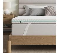 Novilla Surmatelas 180x200 cm 7,5cm Mémoire de Forme, Housse Lavable | Sangles Élastiques, maintien stable, Certification de Sécurité, pour Matelas Ferme, Chambre d'Amis, Dortoir, Camping-Car