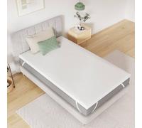 Novilla Surmatelas 90x200, 7.5CM Surmatelas en Mousse de confort, Certifié Sûr et Fiable par CertiPUR-US et Oeko-TEX, Absorbant et Respirant, Tissu Doux pour La Peau, Lavable